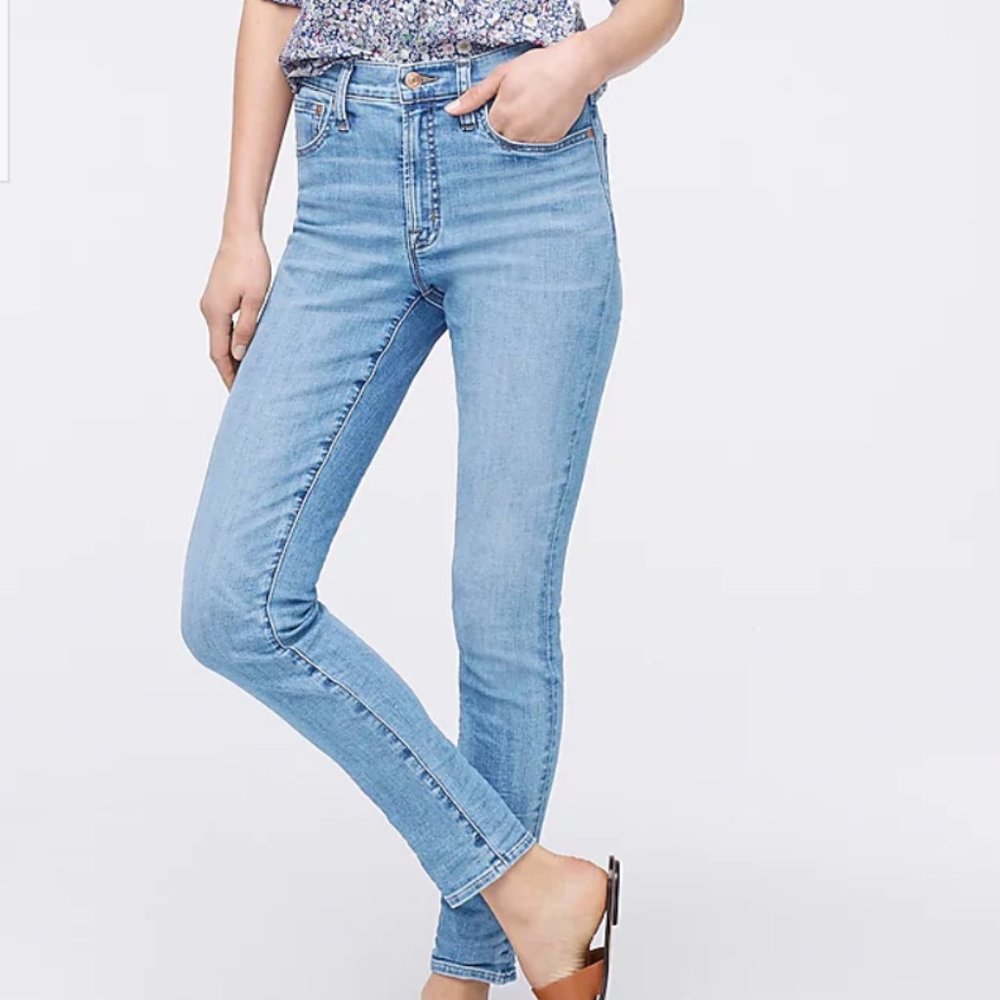 Crop toothpick jean